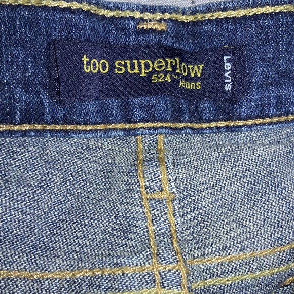 Levi’s 524 Too Super Low bootcut jeans Sz 13M Boot cut Y2K - Picture 5 of 7